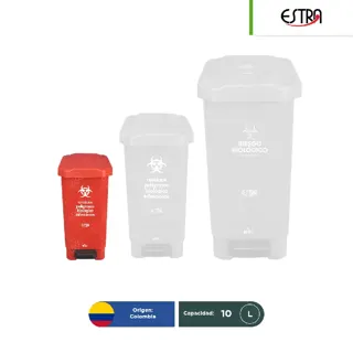 Bote de basura con pedal Estrabins RPBI 10, 22 y 44 L
