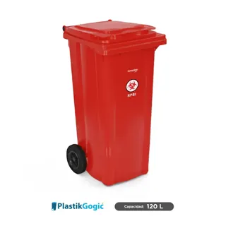 Contenedor con 2 ruedas Plastik Gogic RPBI 120 L