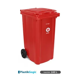 Contenedor con 2 ruedas Plastik Gogic RPBI 240 L