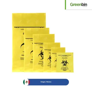 Bolsa RPBI Amarilla Paquete con 100 Pz