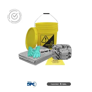 Kit antiderrames universal SPC 5 Gal | absorción 5 Gal
