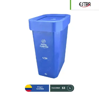 Bote de basura tapa vaivén Estrabins 53 L