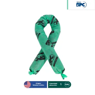 Calceta absorbente hazmat - líquidos agresivos 3″x4 ft | 8×120 cm SPC