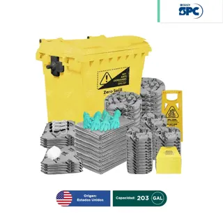 Carro antiderrames móvil universal SPC 203 Gal | absorción 185 Gal