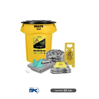 Kit antiderrames universal SPC 20 Gal | absorción 16 Gal