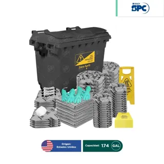 Carro antiderrames móvil universal SPC 174 Gal | absorción 131 Gal
