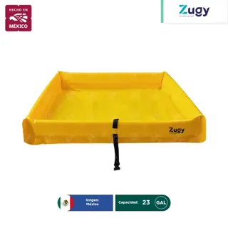 Berma portátil de PVC para derrames Zugy 90×90 cm | 23 Gal