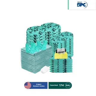 Repuesto para Carro antiderrames móvil para líquidos agresivos o hazmat SPC 174 Gal | absorción 115 Gal