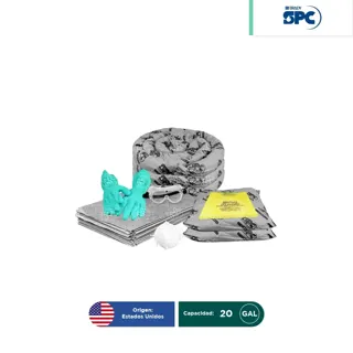 Repuesto para Kit antiderrames móvil universal SPC 20 Gal | absorción 16 Gal