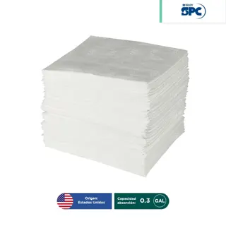 Paquete 100 Tapetes absorbentes aceite 15×19″ SPC