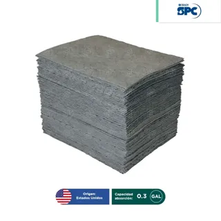 Paquete 100 Tapetes absorbentes universal 15×19″ SPC