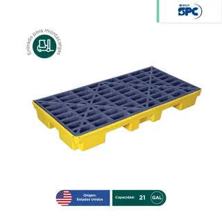Plataforma antiderrames 2 tambos SPC 21 Gal