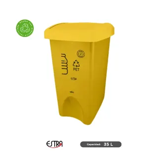 Bote de basura tapa vaivén Estra MR 35 L