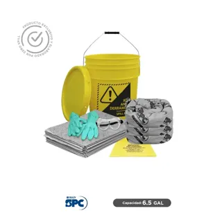 Kit antiderrames universal SPC 6.5 Gal | absorción 6 Gal