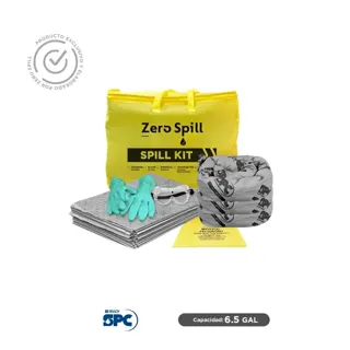 Kit antiderrames portátil para universal SPC 6.5 Gal | absorción 6 Gal