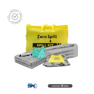 Kit antiderrames portátil universal no quimicos SPC 15 Gal | absorción 15 Gal