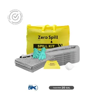 Kit antiderrames portátil universal no quimicos SPC 20 Gal | absorción 20 Gal