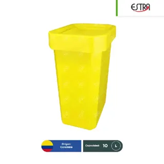 Bote de basura tapa vaivén Estrabins 10 L