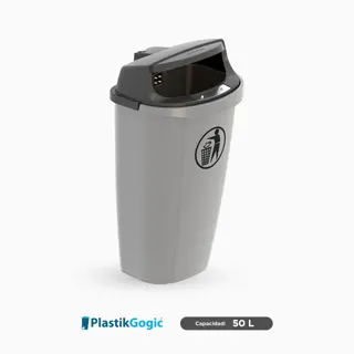 Papelera urbana Optima Plastik Gogic 50 L
