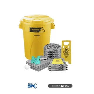 Kit antiderrames universal SPC 32 Gal | absorción 30 Gal - ET