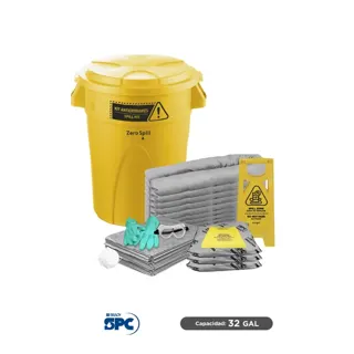 Kit antiderrames universal no químicos SPC 32 Gal | absorción 32 Gal - ET