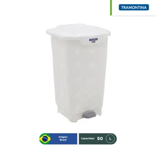 Bote de basura con pedal Tramontina T-Force 50 L
