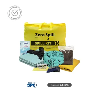 Kit antiderrames para fluidos corporales SPC 6.5 Gal | absorción 4 Gal