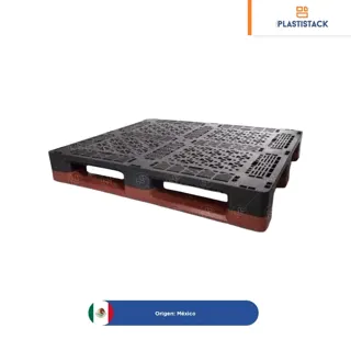 Tarima de plástico para rack Novapal 200 REP con largueros | 120 x 100 x 16.5 cm