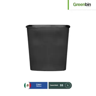 Cesto papelero rectangular Greenbin 55 L