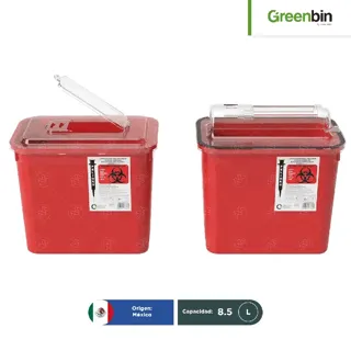 Contenedor para Punzocortantes RPBI Greenbin 8.5 L