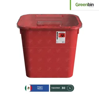 Contenedor para Punzocortantes RPBI Greenbin 30 L