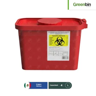 Contenedor para residuos líquidos RPBI RJ Greenbin 4 L