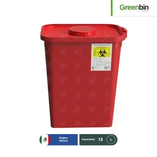 Contenedor para residuos líquidos RPBI RJ Greenbin 13 L