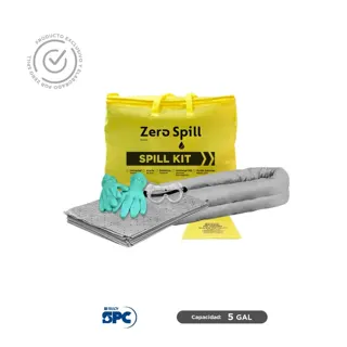 Kit antiderrames portátil universal no quimicos SPC 5 Gal | absorción 5 Gal