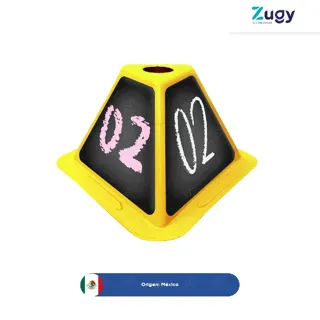 Cono de plástico magnético con pizarrón personalizable Zugy