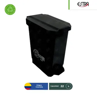Bote de basura con pedal Estra Ecobins 22 L