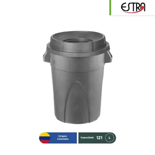 Contenedor redondo con tapa embudo Elite Estra MR 121 L