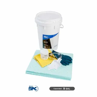 Kit especializado para derrames de mercurio Brady SPC 6.5 Gal | absorción 9 Gal