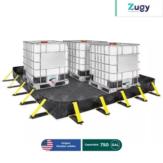 Berma plegable de PVC para derrames Zugy 750 Gal