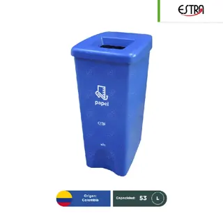 Bote de basura tapa perforada Estra 53 L