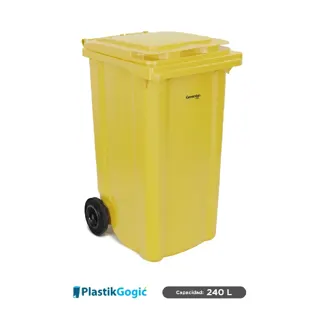 Contenedor con 2 ruedas Plastik Gogic 240 L