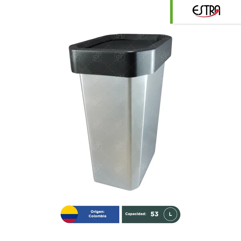 Bote de basura tapa vaivén Estrabins IML 53 L
