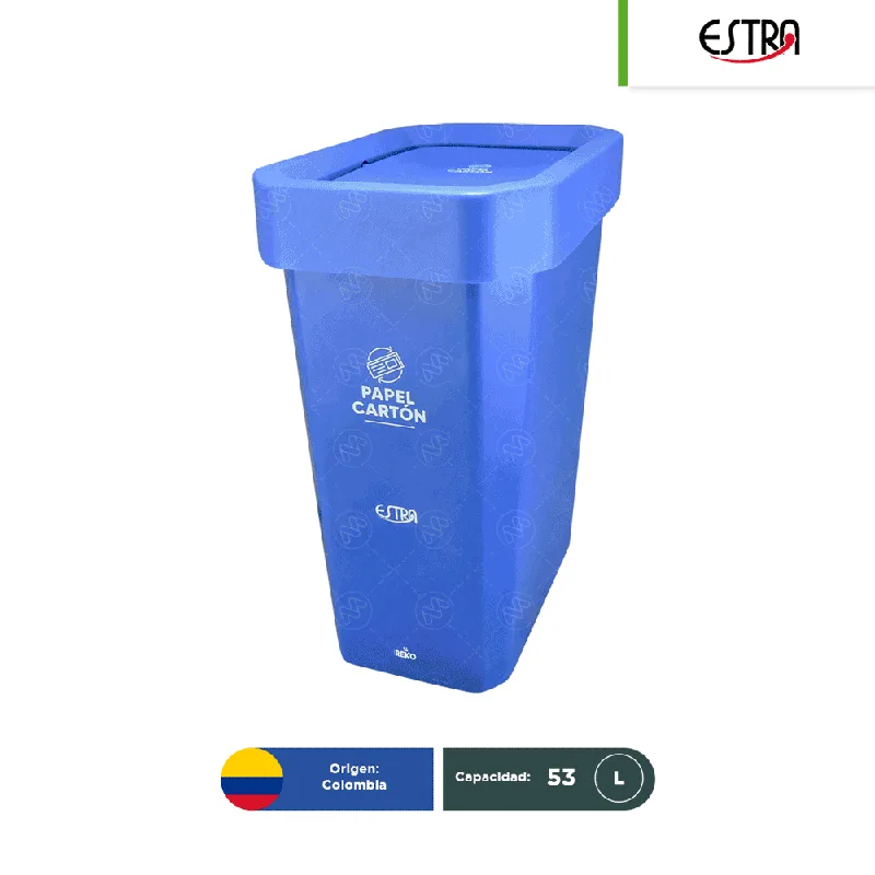 Bote de basura tapa vaivén Estrabins 53 L