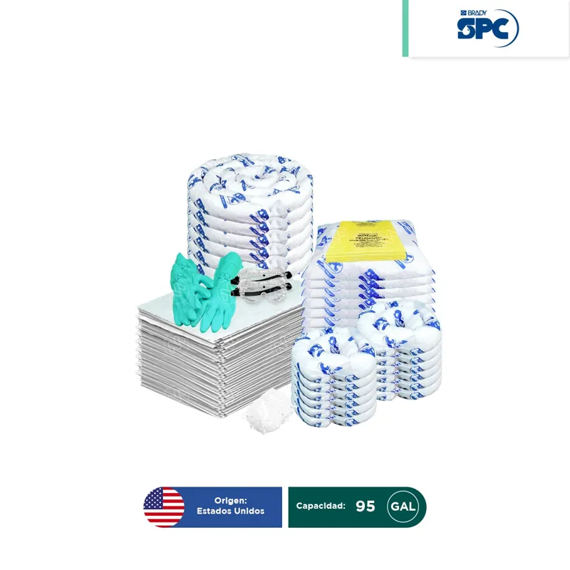 Repuesto para Kit antiderrames móvil para aceite y derivados del petróleo SPC 95 Gal | absorción 83 Gal