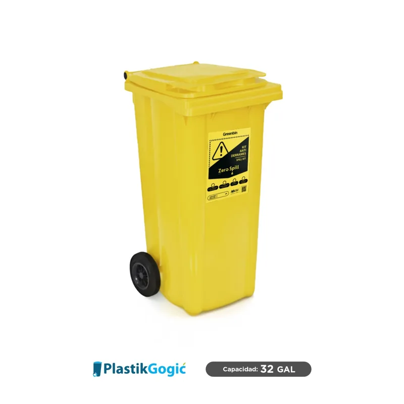 Contenedor con 2 ruedas Plastik Gogic 120 L (32 Gal)