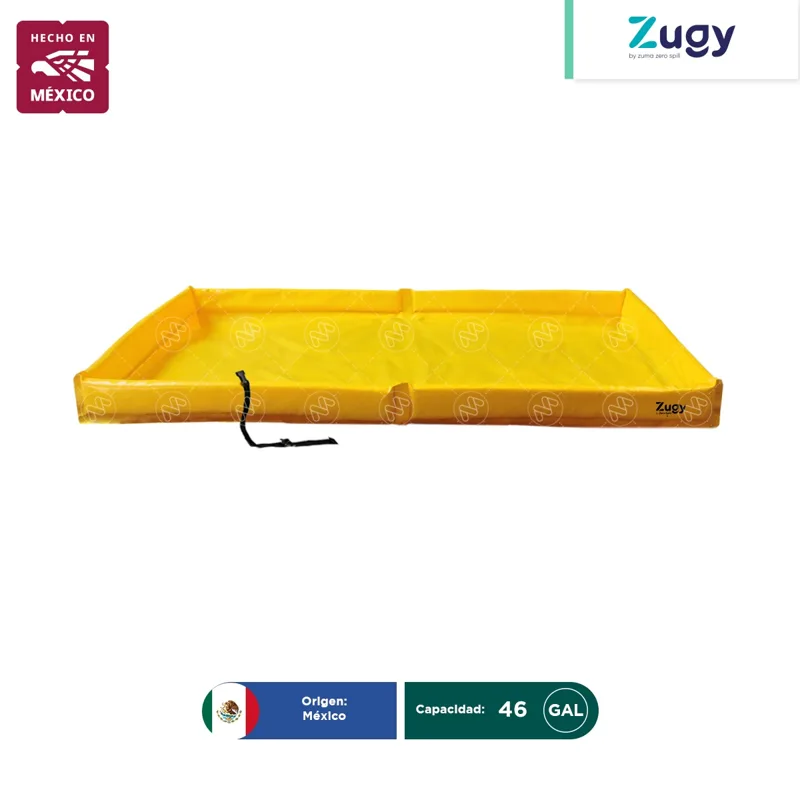 Berma portátil de PVC para derrames Zugy 90×180 cm | 46 Gal