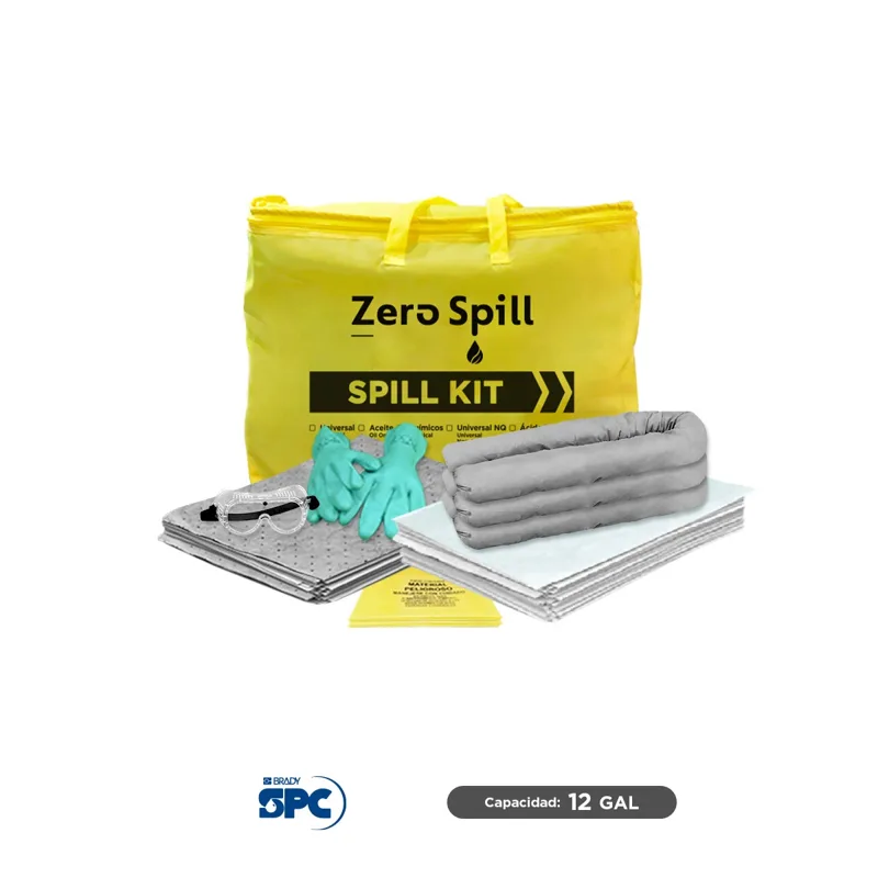 Kit antiderrames portátil para vehículo derrame mixto SPC 12 Gal | absorción 15 Gal