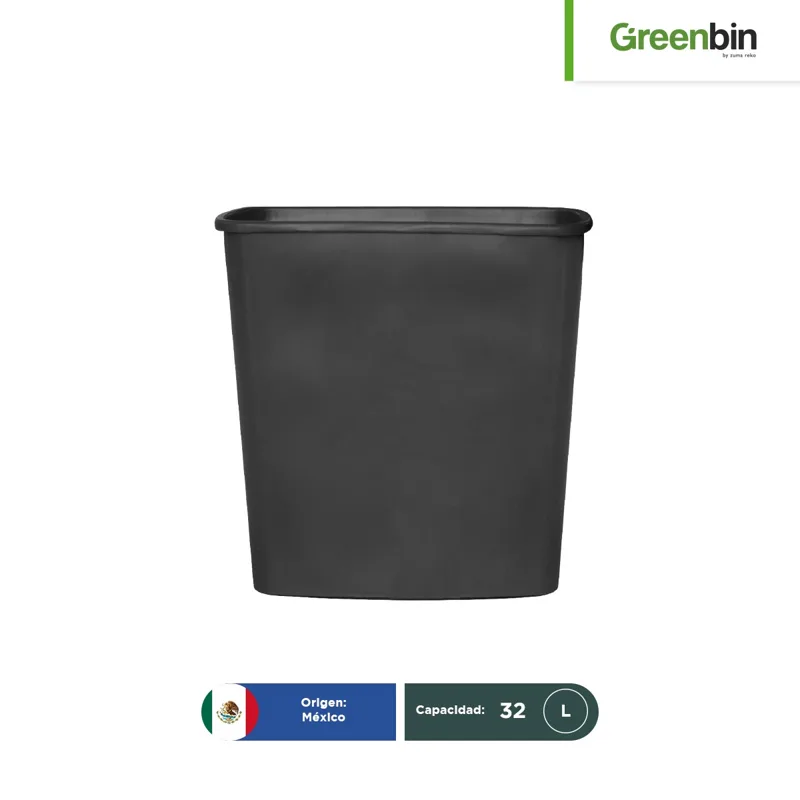 Cesto papelero rectangular Greenbin 32 L