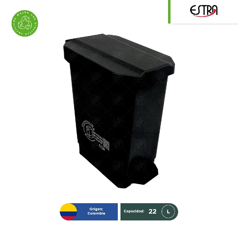 Bote de basura con pedal Estra Ecobins 22 L