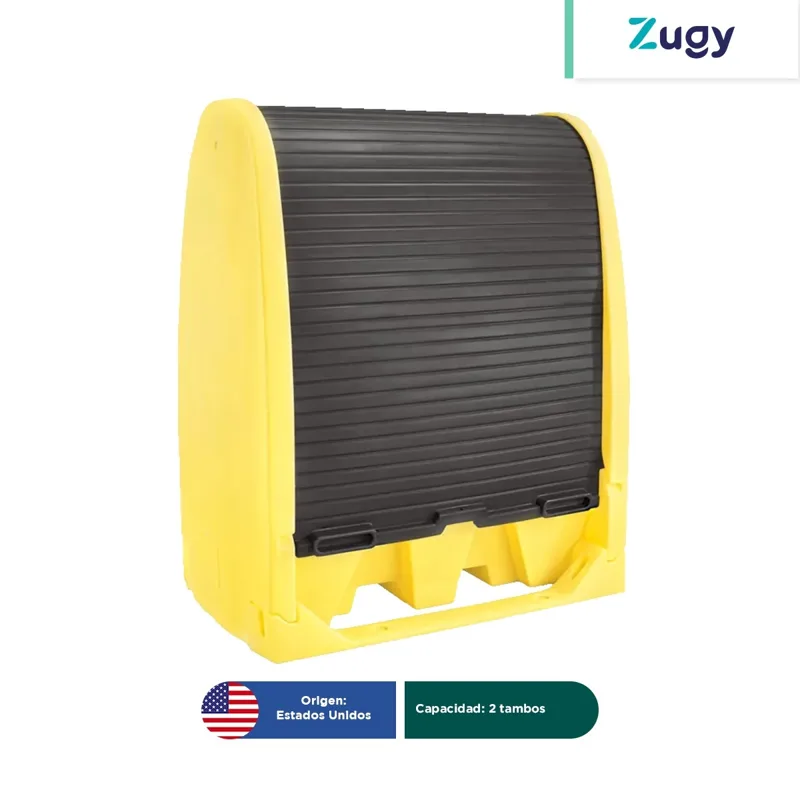 Cobertizo para control de derrames de 2 tambos Zugy